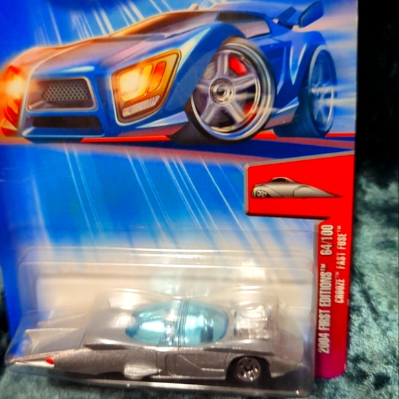 2004 Hot Wheels First Editions CROOZE FAST FUSE #064 Silver New - Picture 2 of 8